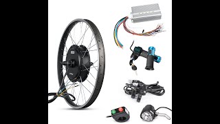 3000 Watt EBike Hub Motor Testing How to setting the 3K wheel motor kit with Kunray 50A Controller [upl. by Mosnar615]