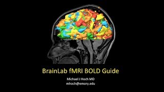 Functional MRI fMRI Brainlab Processing Guide [upl. by Nyvar]