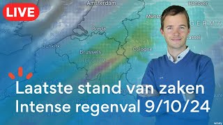 LIVE Laatste stand van zaken regenzone verbonden aan Kirk [upl. by Tavey]