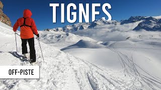 Powder day offpiste skiing in Tignes Val dIsere [upl. by Elohcin]