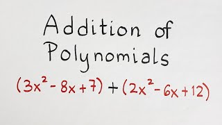 Adding Polynomials The Easy Way [upl. by Worsham666]