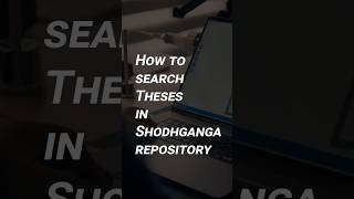 Search Theses in Shodhganga Repository  Quick Guide [upl. by Retla]