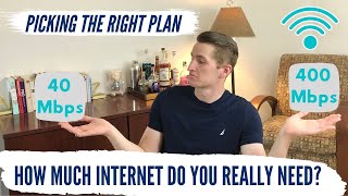 CHOOSING THE RIGHT INTERNET PLAN  HOW MUCH SPEED DO YOU NEED [upl. by Dnama691]