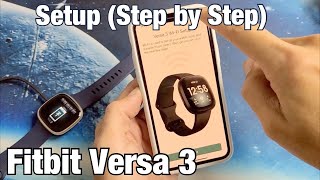 Fitbit Versa 3 How to Setup PairSyncConnect to Phone [upl. by Ettezyl]