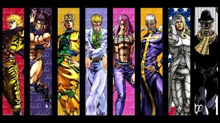 All Jojo Main Villain Themes Parts 18 REMASTERED [upl. by Reinertson]