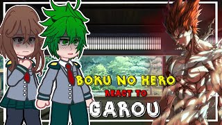 Boku no Hero MHA React to Garou  One PunchMan  Gacha react [upl. by Kono200]