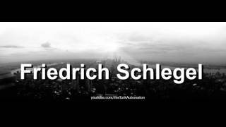 How to pronounce Friedrich Schlegel in German [upl. by Alikat]