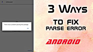 How To Fix Parse Error FIX THERE WAS A PROBLEM PARSING THE PACKAGE [upl. by Lahpos961]