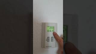 Alerton thermostat override [upl. by Eladnor]