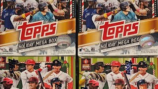 TBB CREW ELITE  2021  2023 TOPPS HOLIDAY BASEBALL MEGA BOX MIXER 2  LOADED WITH INSERTS [upl. by Cassady896]