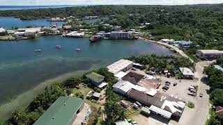 Drone Aerial video of the beautiful Colonia town in the State of Yap FSM [upl. by Aieken738]