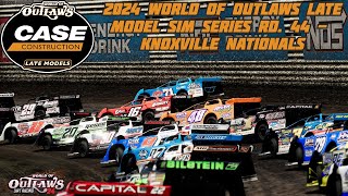 WoO LMs SIM Series Rd 44  Knoxville Late Model Nationals [upl. by Eiramrefinnej]