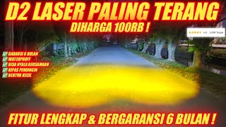 D2 LASER PLUS BULLAES  LAMPU TEMBAK MURAH TERANG BERGARANSI [upl. by Neehcas]