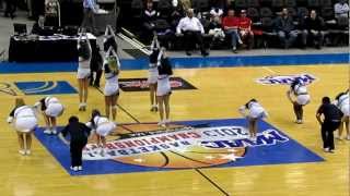 St Peters Peacocks Cheerleaders  MAAC Tournament vs Fairfield  March 08 2013 [upl. by Diane]