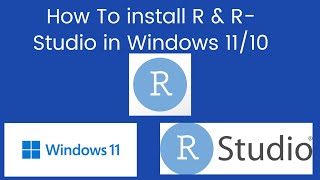 How to Install R and RStudio on Windows 11 [upl. by Dragde]