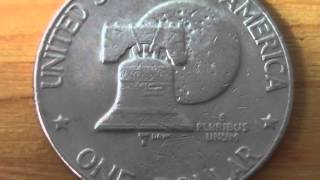 One Dollar coin of the USA from 1976  E pluribus unum [upl. by Ademordna]