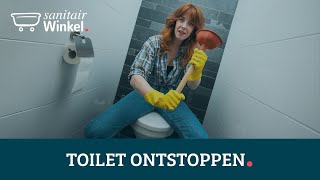 Wc  toilet ontstoppen Zo doe je dat [upl. by Salvador]