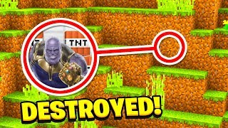 Minecraft  We Destroyed Thanos SECRET BASE Ps3Xbox360PS4XboxOnePEMCPE [upl. by Arnoldo842]