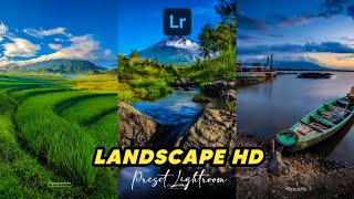 FREE 50 PRESET LIGHTROOM  LANDSCAPE HD  PRESET LIGHTROOM TERBARU 2024 [upl. by Ahsinan305]