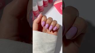 Eleganta ljuslila naglar 💜trydippi dippi dippinails dippikit nails nailinspo [upl. by Dituri]