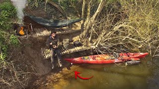 BUSHCRAFT SURVIVAL FISHING CAMP  CATCH amp COOK 3 days alone in the heart of nature [upl. by Entirb]