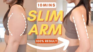 10min Slim Arm Workout 🔥 Burn Flabby Arm Fat  All Seated amp No Equipment 100 Worked [upl. by Seyah]