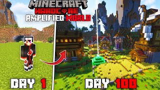 I Survived 100 Days in  Amplified  World on Minecraft Hardcore   HINDI 4k [upl. by Sedinoel]