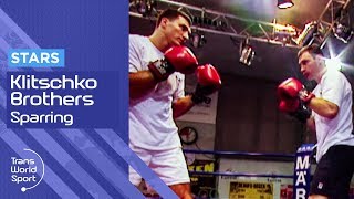 Klitschko Brothers Sparring  2000 Footage  Trans World Sport [upl. by Isador439]