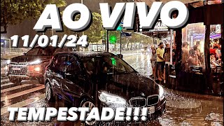 TEMPESTADE CHEGOU em Balneário Camboriú AO VIVO 110124 BielTurismo [upl. by Ettereve]