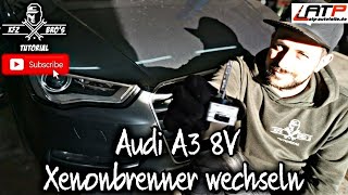 Audi A3 8V Xenonbrenner wechseln  Anleitung  o Ausbau Stoßstange  Scheinwerfer  Headlight Bulb [upl. by Anayaran776]