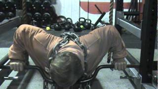 Cambered Bar Chain pushupsMPG [upl. by Leahcir288]