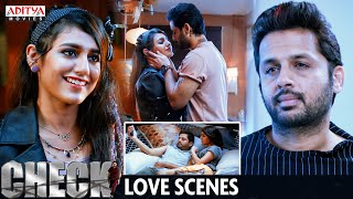 Check Hindi Dubbed Movie Love Scenes  Nithiin Rakul Preet Priya Varrier  Aditya Movies [upl. by Mrots]