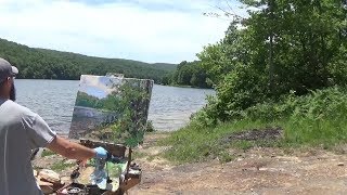 Kyle Buckland Plein Air Oil Painting Demonstration Beginner Lesson 12 Landscape Demo Art [upl. by Eicyaj773]