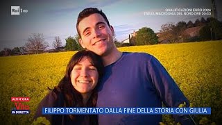 Filippo tormentato dalla fine della storia con Giulia  La Vita in diretta  17112023 [upl. by Hgielanna]