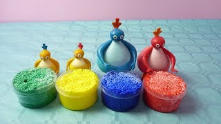 NEW TWIRLYWOOS foam slime  learning colours Kleurtjes leren [upl. by Orlov514]