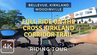 Full Ride on the Cross Kirkland Corridor Bike Trail Bellevue to Woodinville Experience [upl. by Ennove]