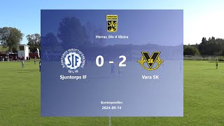 240914 Sjuntorps IF  Vara SK Höjdpunkter [upl. by Aihselat]