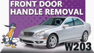 MercedesBenz W203 CClass Front Door Handle Removal and Replacement [upl. by Clayton217]