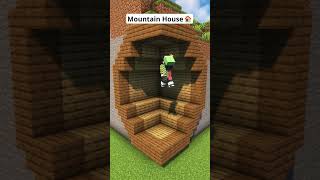 Minecraft Starter Mountain House🏠 shorts [upl. by Aphrodite]