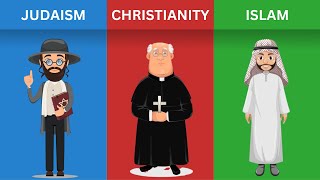 Judaism vs Christianity vs Islam  Religion Comparison [upl. by Furr]