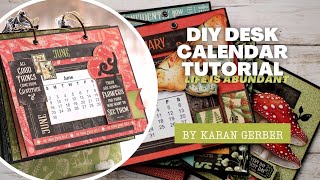 DIY Desk Calendar Tutorial [upl. by Odrude]