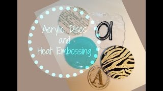 How To Heat Embossing Acrylic Disc Pendants [upl. by Kline]