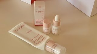 CLARINS CalmEssentiel emulsión y aceite restructurante Reseña rápida precios opiniones [upl. by Lobel]