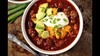 THE BEST HOMEMADE CHILI RECIPE  HOW TO MAKE CHILI [upl. by Mikel290]