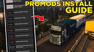 ProMods Complete Guide Requirements Download Addons Installation for ETS2 [upl. by Adnima]