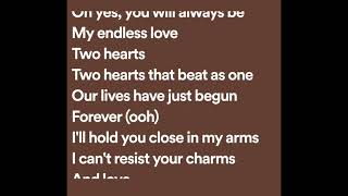 Lionel Richie amp Diana Ross  Endless Love Lyrics [upl. by Hennie460]