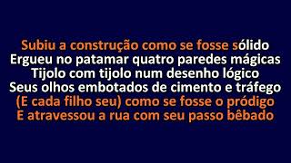 Chico Buarque  Construção  Som Original  Karaoke Instrumental Lyrics  ObsKure [upl. by Truscott282]