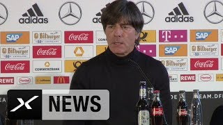 Joachim Löw quotNur Weltmeister kann verlierenquot  DFBTeam  WMQualifikation [upl. by Nirrok504]