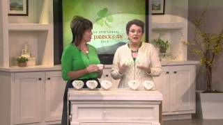 Belleek Heart Keepsake Box with Flower Detail on QVC [upl. by Dranek]