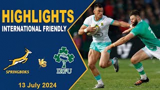 Halftime Highlights  South Africa v Ireland  Test Match Rugby 2024 [upl. by Orit165]